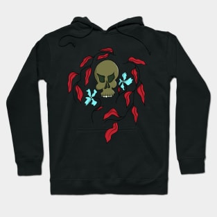 Floral skull Hoodie